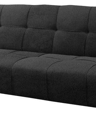 Sofá Cama Reclinable El Bazar Store New York Terciopelo Gris Oxford Futón 3 posiciones