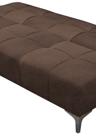Sofá Cama Reclinable El Bazar Store New York Terciopelo Chocolate Futón 3 posiciones