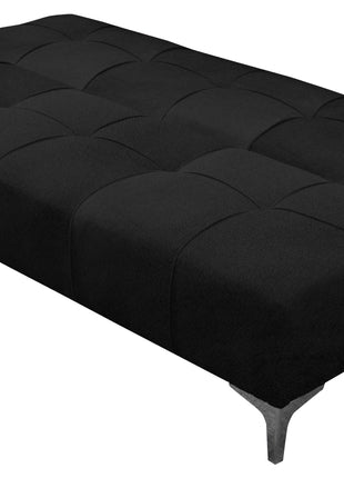 Sofá Cama Reclinable El Bazar Store New York Terciopelo Negro Futón 3 posiciones
