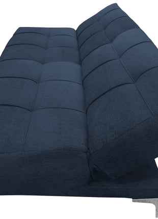 Sofá Cama Reclinable El Bazar Store New York Terciopelo Azul Marino Futón 3 posiciones