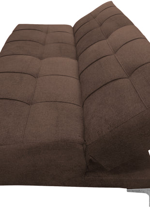 Sofá Cama Reclinable El Bazar Store New York Terciopelo Chocolate Futón 3 posiciones