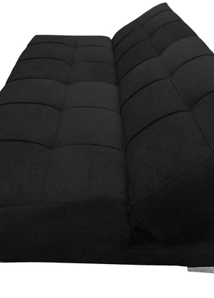 Sofá Cama Reclinable El Bazar Store New York Terciopelo Negro Futón 3 posiciones