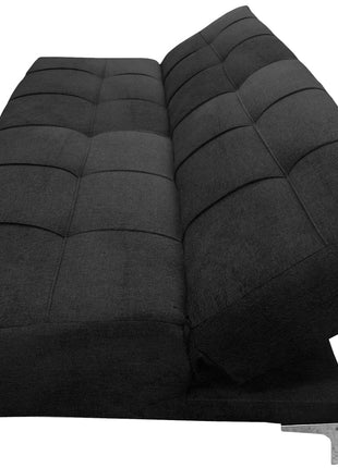 Sofá Cama Reclinable El Bazar Store New York Terciopelo Gris Oxford Futón 3 posiciones