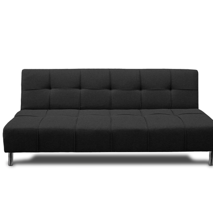 Sofá Cama Reclinable New York Lino Gris Oxford Futon 3 Posiciones, El Bazar Store