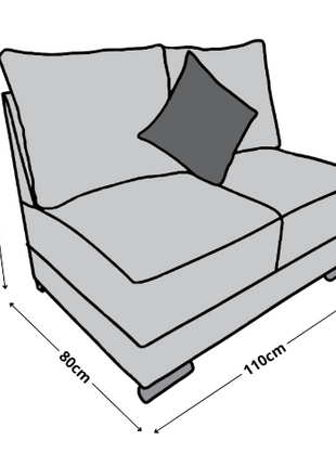 Love Seat El Bazar Store Orlando Tela Lino nacional Sillon 2 plazas Modular