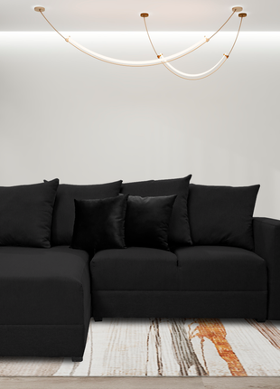 Sala Esquinera El Bazar Store Lombar Negro - 210x160 cm, El Bazar Store