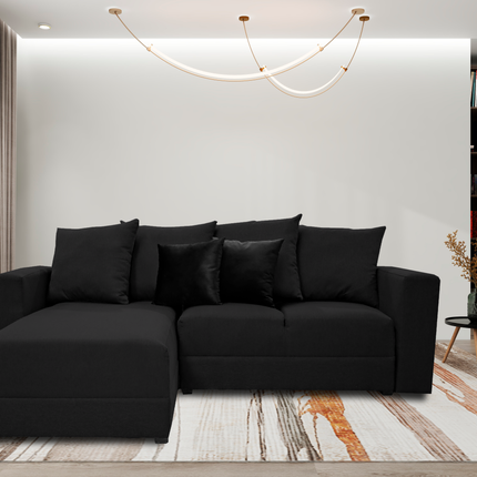 Sala Esquinera El Bazar Store Lombar Negro - 210x160 cm, El Bazar Store
