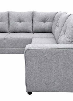 Sala Esquinera El Bazar Store Loki 200x215 cm, Tela Lino nacional, Modular