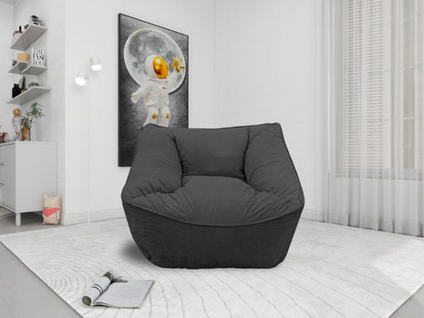 Sillon Puff El Bazar Store Gris Oxford, Sillon Ocasional