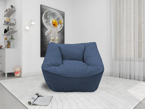 Sillon Puff El Bazar Store Azul Marino, Sillon Ocasional