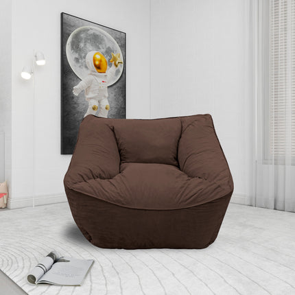 Sillon Puff El Bazar Store Chocolate, Sillon Ocasional