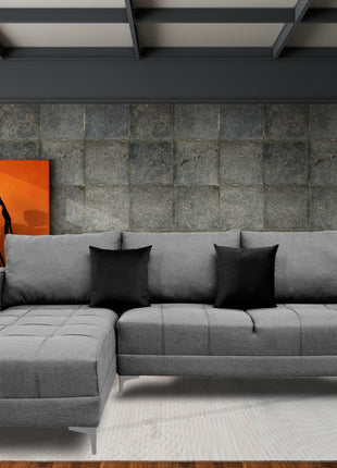 Sala Esquinera El Bazar Store Interlaken 280X180 cm, Tela Lino nacional, Modular