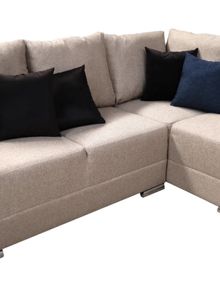 Sala Esquinera El Bazar Store Frigg 230x150 cm, Tela Lino nacional, Modular