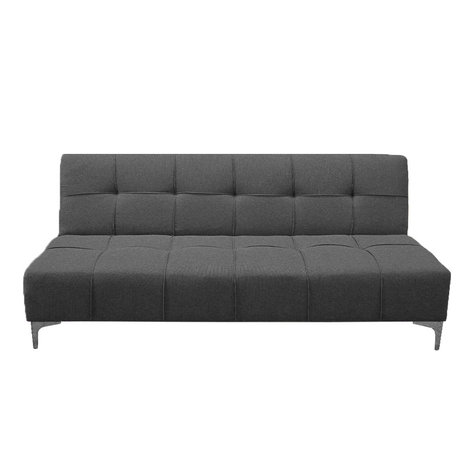 Sofá Cama Reclinable New York Lino Gris Oxford Futon 3 Posiciones, El Bazar Store