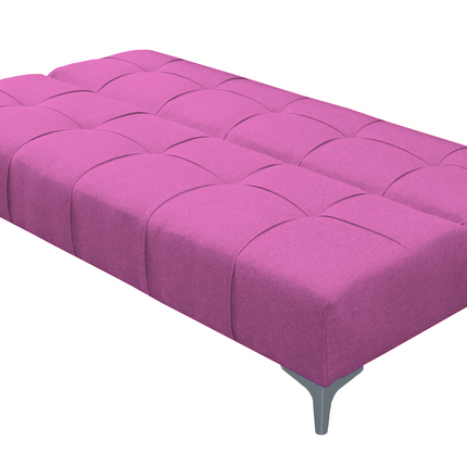 Sofá Cama Reclinable New York Lino Rosa Futon 3 Posiciones, El Bazar Store