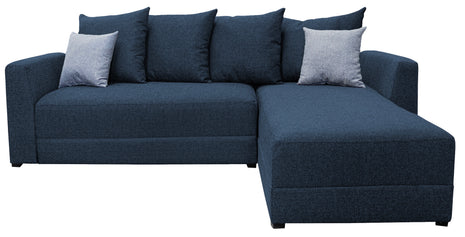 Sala Esquinera Samso Lino Azul Marino- 240x180 cm, El Bazar Store