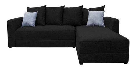 Sala Esquinera Samso Lino Negro 240x180 cm, El Bazar Store