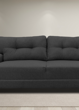 Sofa El Bazar Store Sidney Lino Gris oxford 3 plazas, Modular, Moderno, Sala