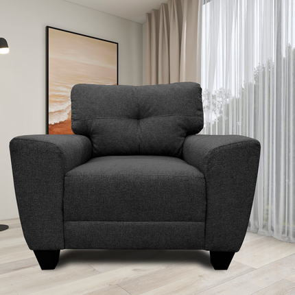 Sillon El Bazar Store Sidney Lino Gris oxford 1 plaza, Modular, Moderno, Sala
