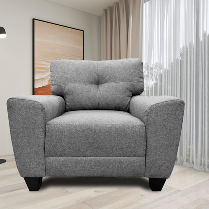 Sillon El Bazar Store Sidney Lino Gris plata 1 plaza, Modular, Moderno, Sala