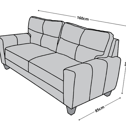 Love seat El Bazar Store Sidney Lino Azul marino 2 plazas, Modular, Moderno, Sala, Sofa