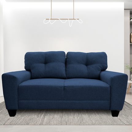 Love seat El Bazar Store Sidney Lino Azul marino 2 plazas, Modular, Moderno, Sala, Sofa