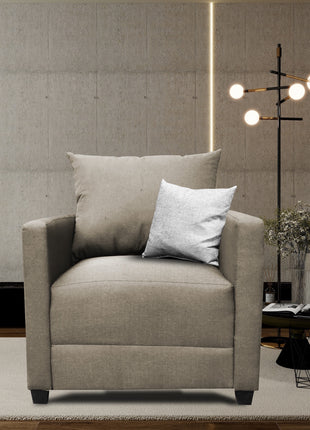 Sillón El Bazar Store Atlanta Lino Beige 1 plaza Modular Moderno
