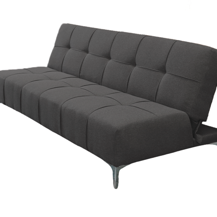 Sofá Cama Reclinable New York Lino Gris Oxford Futon 3 Posiciones, El Bazar Store