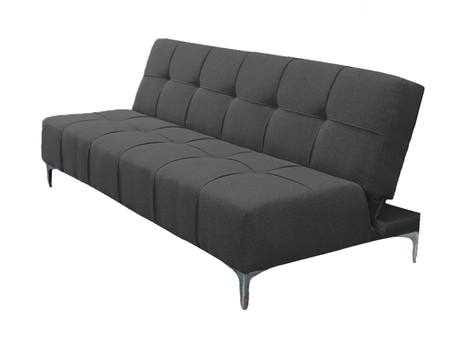Sofá Cama Reclinable New York Lino Gris Oxford Futon 3 Posiciones, El Bazar Store