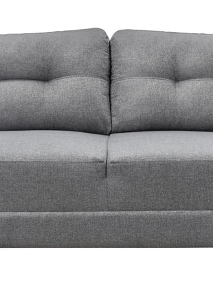 Sofa El Bazar Store Sidney Lino Gris plata 3 plazas, Modular, Moderno, Sala