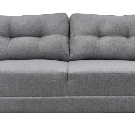 Sofa El Bazar Store Sidney Lino Gris plata 3 plazas, Modular, Moderno, Sala