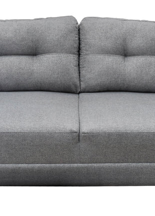 Sofa El Bazar Store Sidney Lino Gris plata 3 plazas, Modular, Moderno, Sala
