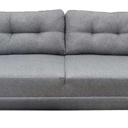 Sofa El Bazar Store Sidney Lino Gris plata 3 plazas, Modular, Moderno, Sala