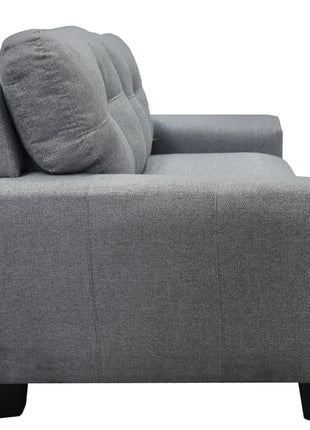 Sofa El Bazar Store Sidney Lino Gris plata 3 plazas, Modular, Moderno, Sala