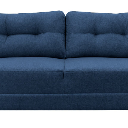 Sofa El Bazar Store Sidney Lino Azul marino 3 plazas, Modular, Moderno, Sala