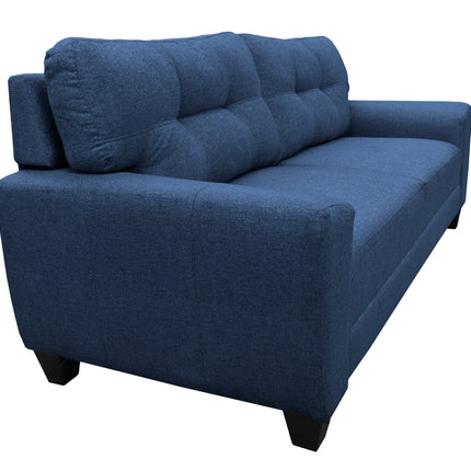 Sofa El Bazar Store Sidney Lino Azul marino 3 plazas, Modular, Moderno, Sala