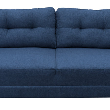 Sofa El Bazar Store Sidney Lino Azul marino 3 plazas, Modular, Moderno, Sala