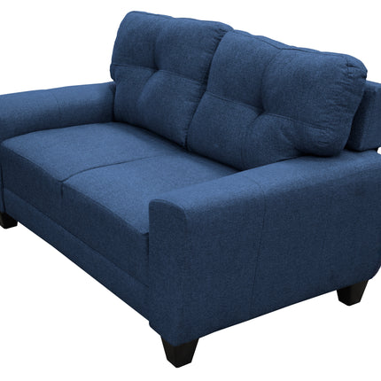 Love seat El Bazar Store Sidney Lino Azul marino 2 plazas, Modular, Moderno, Sala, Sofa
