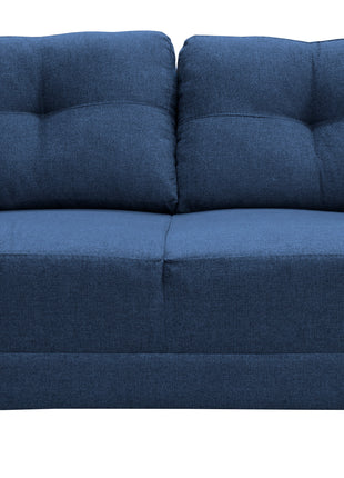 Love seat El Bazar Store Sidney Lino Azul marino 2 plazas, Modular, Moderno, Sala, Sofa