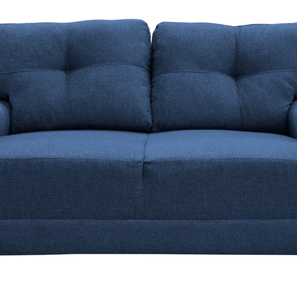 Love seat El Bazar Store Sidney Lino Azul marino 2 plazas, Modular, Moderno, Sala, Sofa
