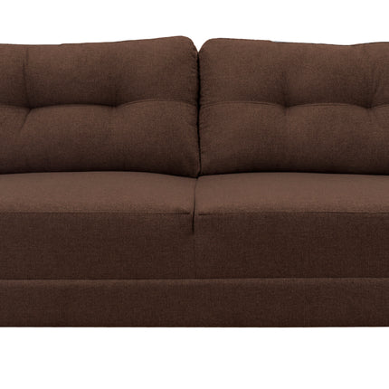 Sofa El Bazar Store Sidney Lino Chocolate 3 plazas, Modular, Moderno, Sala