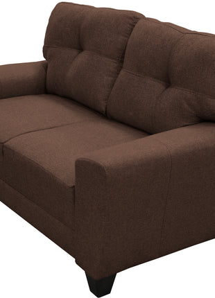 Love seat El Bazar Store Sidney Lino Chocolate 2 plazas, Modular, Moderno, Sala, Sofa