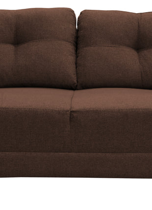 Love seat El Bazar Store Sidney Lino Chocolate 2 plazas, Modular, Moderno, Sala, Sofa