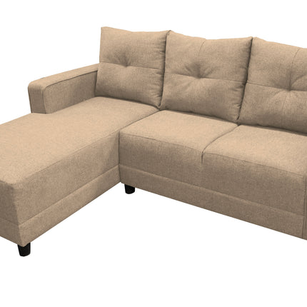 Sala Esquinera El Bazar Store Demeter Beige 210x160 cm, Tela Lino nacional, Modular, Love seat, chaise