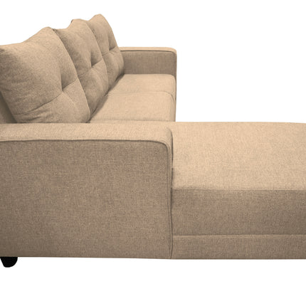 Sala Esquinera El Bazar Store Demeter Beige 210x160 cm, Tela Lino nacional, Modular, Love seat, chaise