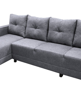 Sala Esquinera El Bazar Store Freya 275x160 cm, Tela Lino nacional, Modular