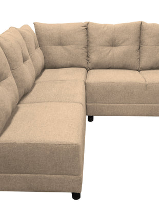 Sala Esquinera El Bazar Store Loki Beige 200x215 cm, Tela Lino nacional, Modular