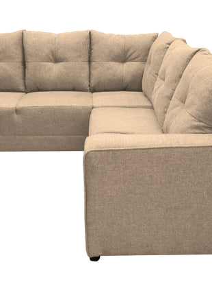 Sala Esquinera El Bazar Store Loki Beige 200x215 cm, Tela Lino nacional, Modular
