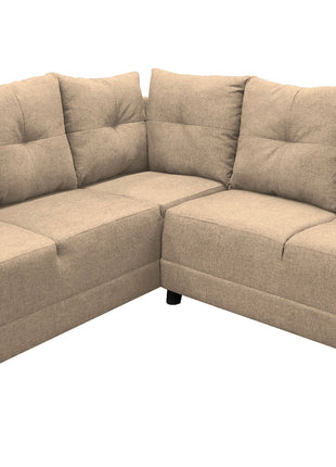 Sala Esquinera en U El Bazar Store Hera 160x275x215 cm, 4 Salas en 1, Tela Lino nacional, Modular