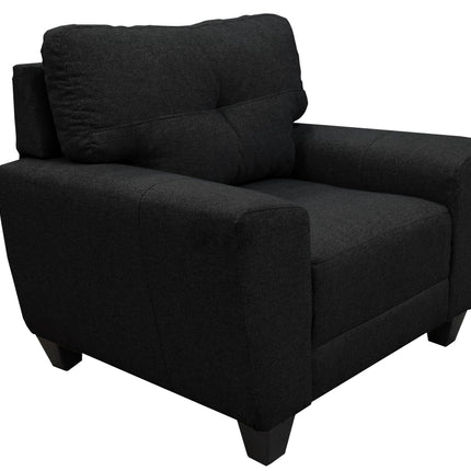 Sillon El Bazar Store Sidney Lino Negro 1 plaza, Modular, Moderno, Sala, Ocasional